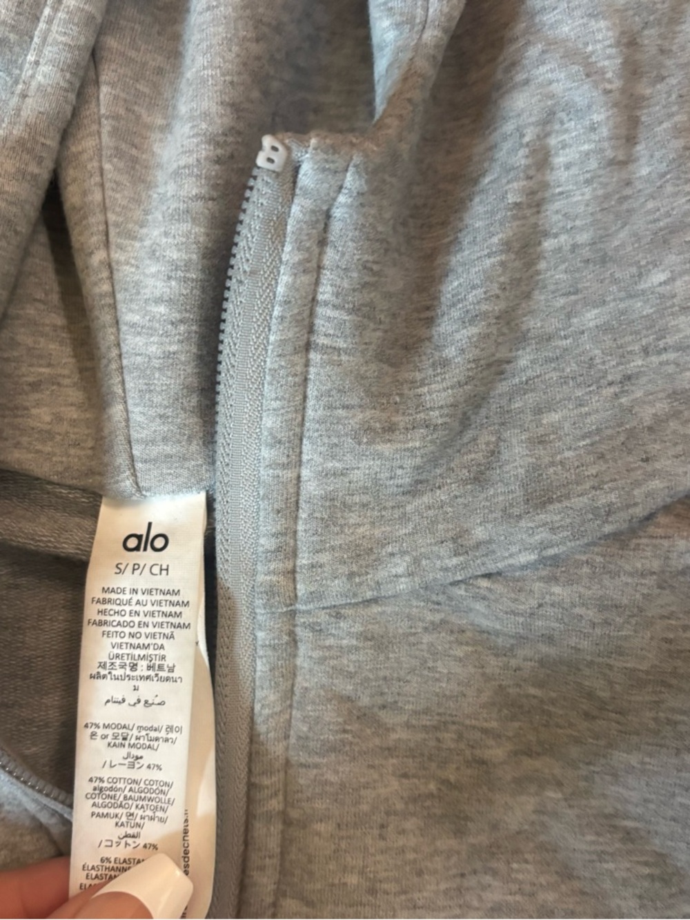 Alo sway zip up sweater - Picture 4 of 6